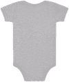 An image of a Custom Bella and Canvas Infant Jersey Short Sleeve One Piece in Athletic Heather!