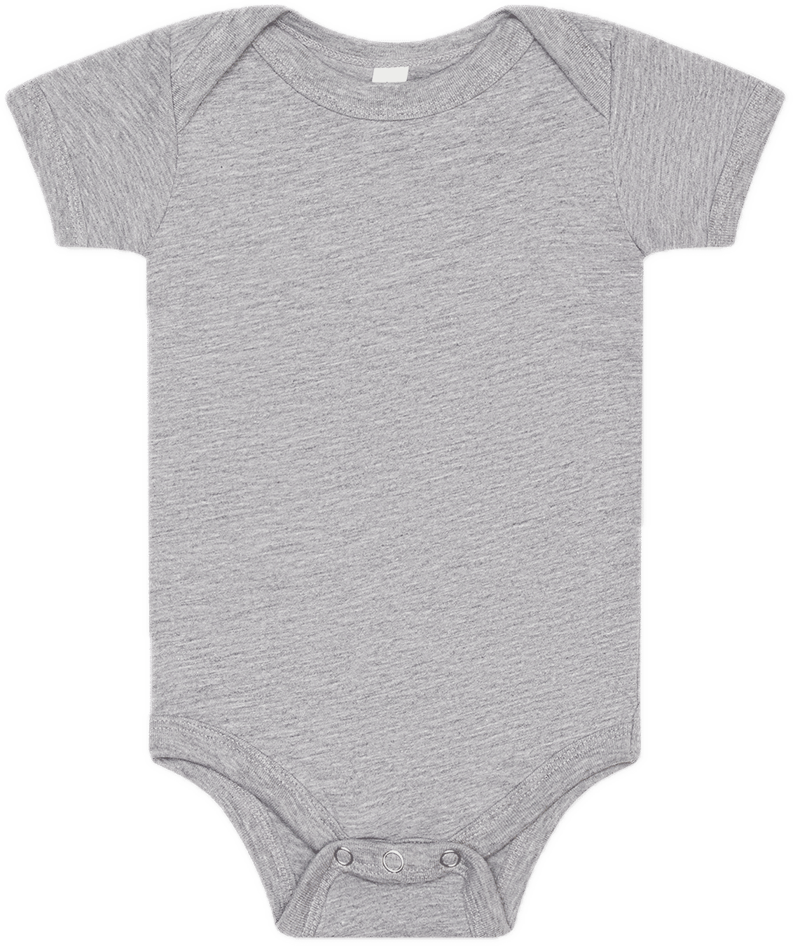 Bella and Canvas Infant Jersey Short Sleeve One Piece in Athletic Heather