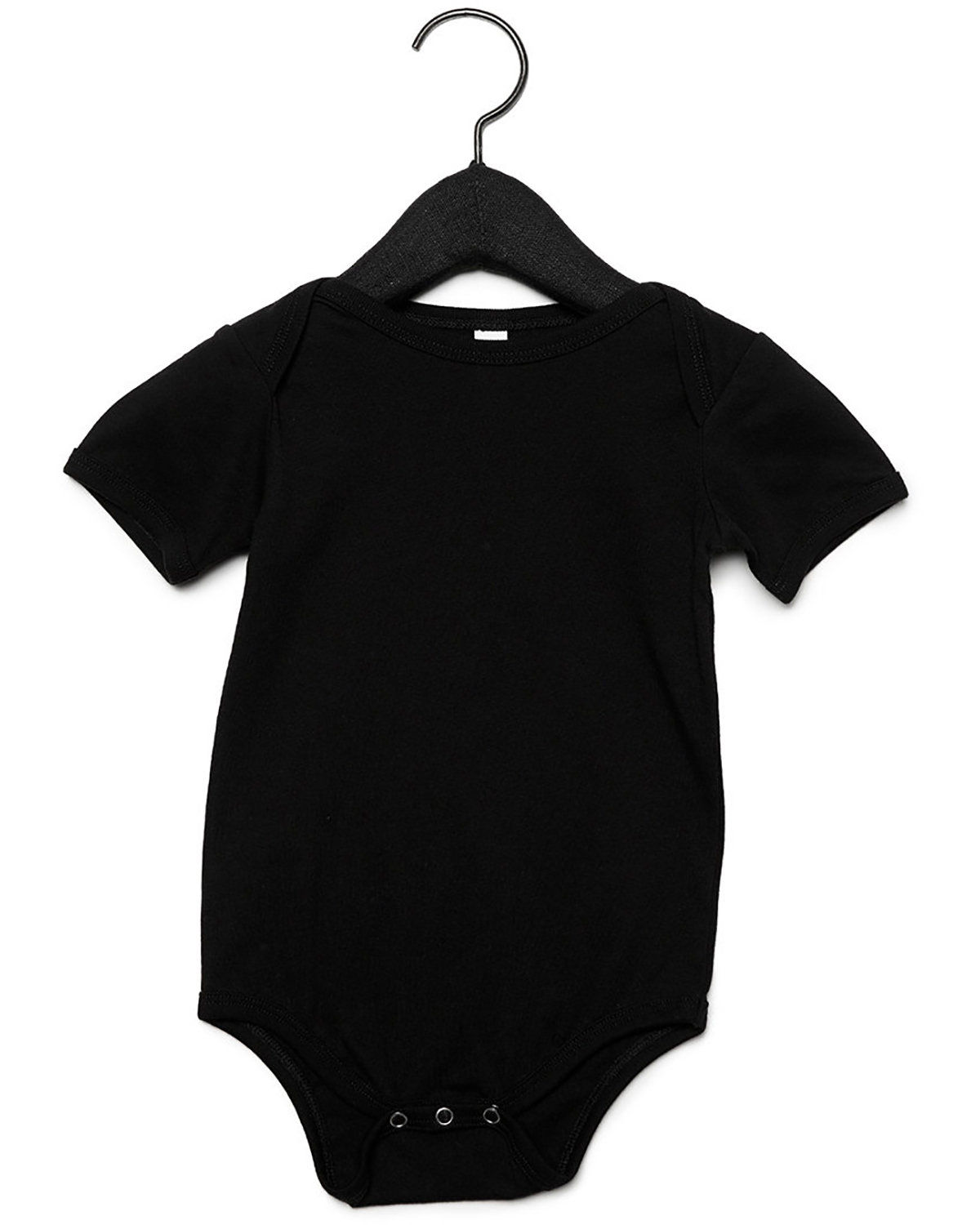 Bella and Canvas Infant Jersey Short Sleeve One Piece in Black