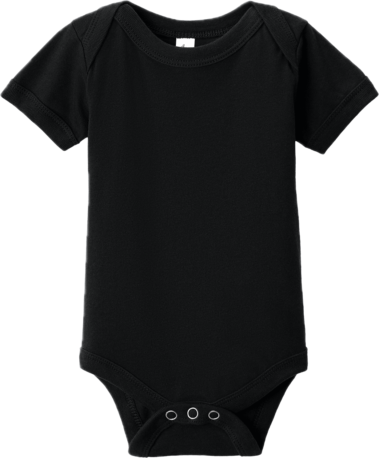 Bella and Canvas Infant Jersey Short Sleeve One Piece in Black
