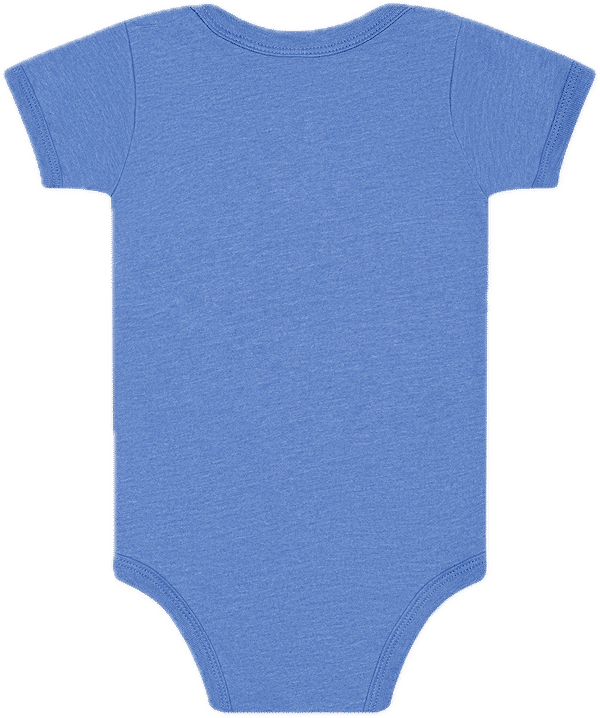 An image of a Custom Bella and Canvas Infant Jersey Short Sleeve One Piece in Heather Columbia Blue!