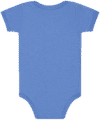 An image of a Custom Bella and Canvas Infant Jersey Short Sleeve One Piece in Heather Columbia Blue!