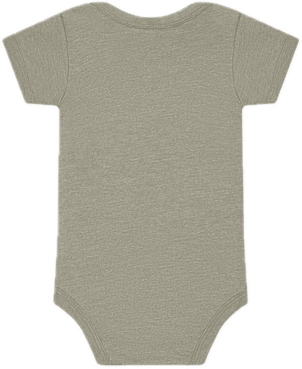 An image of a Custom Bella and Canvas Infant Jersey Short Sleeve One Piece in Heather Stone!