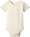 An image of a Custom Bella and Canvas Infant Jersey Short Sleeve One Piece in Natural!