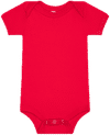 An image of a Custom Bella and Canvas Infant Jersey Short Sleeve One Piece in Red!