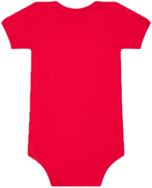 An image of a Custom Bella and Canvas Infant Jersey Short Sleeve One Piece in Red!