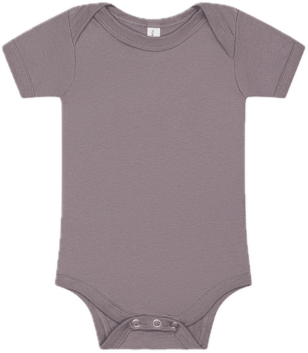An image of a Custom Bella and Canvas Infant Jersey Short Sleeve One Piece in Storm!