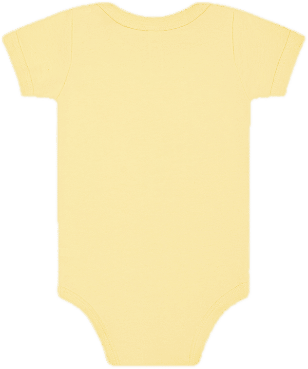 An image of a Custom Bella and Canvas Infant Jersey Short Sleeve One Piece in Yellow!