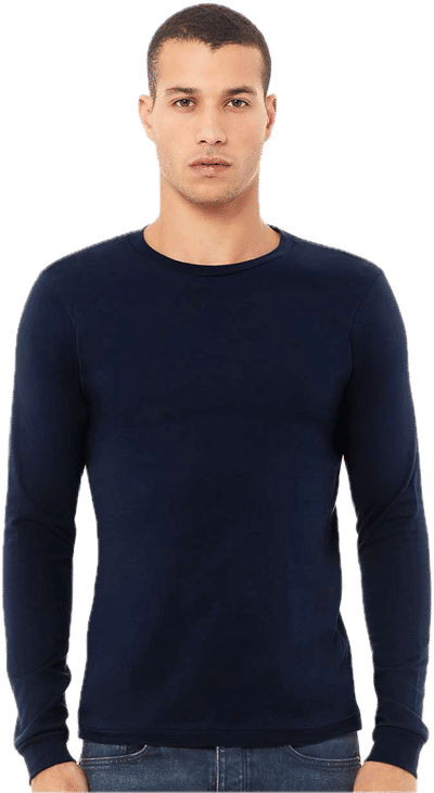 An image of a Custom Bella and Canvas Jersey Long Sleeve T Shirt!