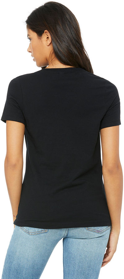An image of a Custom Bella and Canvas Ladies' Relaxed Jersey V Neck T Shirt!