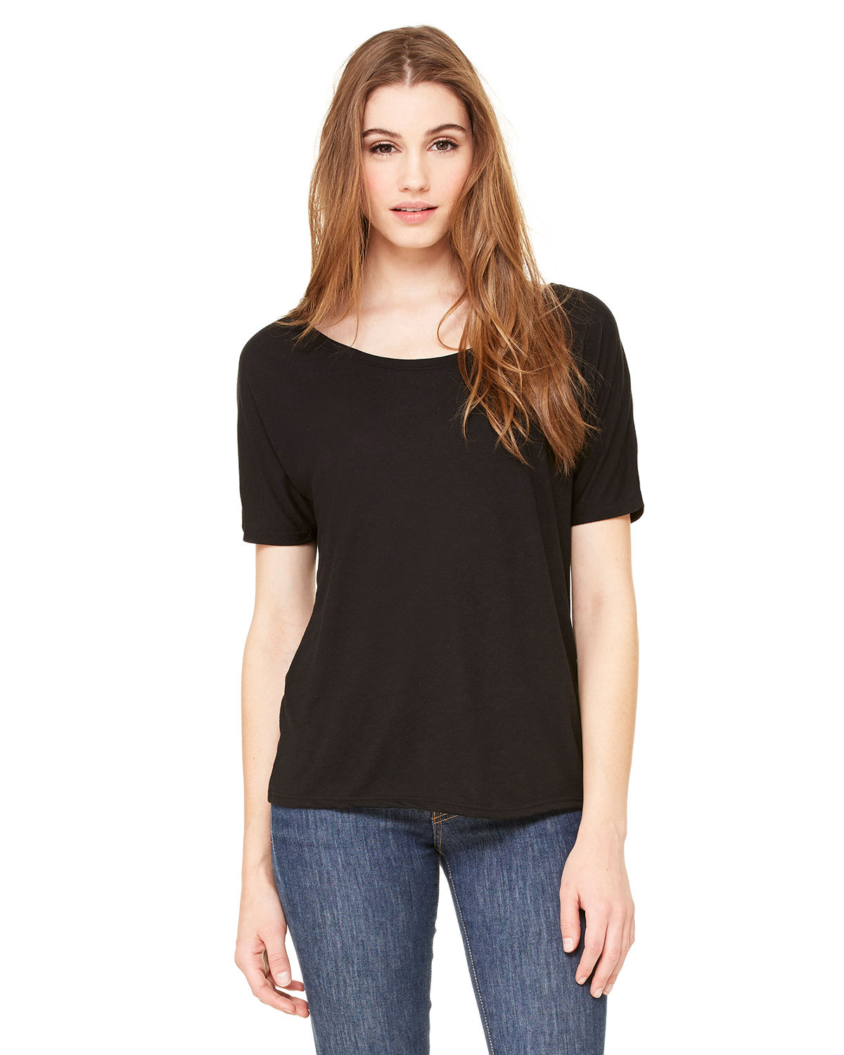 Bella and Canvas Ladies' Slouchy Scoop Neck T Shirt