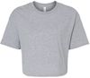 Am image of a Custom Bella and Canvas Ladies Jersey Cropped T Shirt in Athletic Heather!