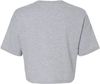 Am image of a Custom Bella and Canvas Ladies Jersey Cropped T Shirt in Athletic Heather!