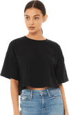 An image of a Custom Bella and Canvas Ladies Jersey Cropped T Shirt!
