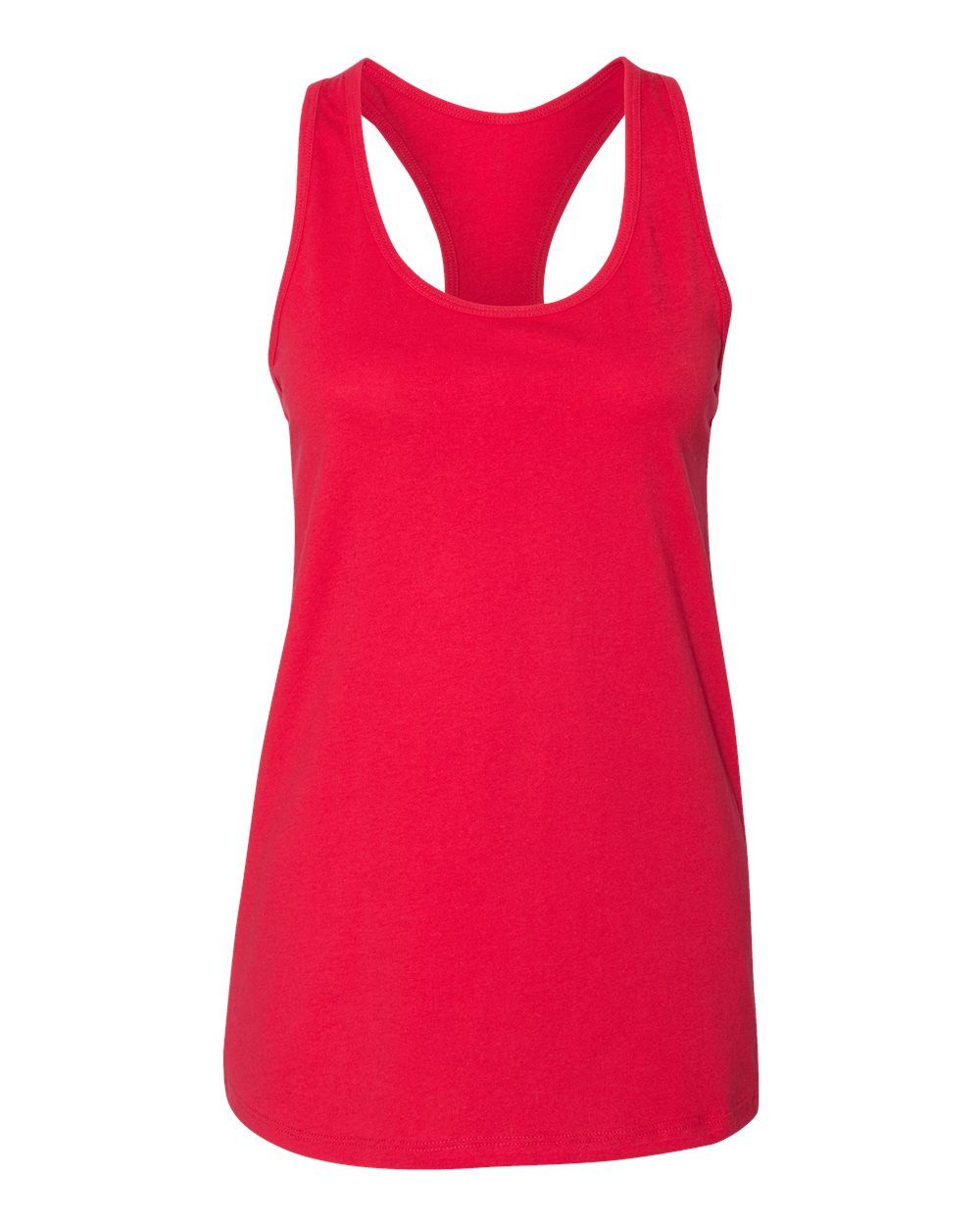 Bella and Canvas Ladies Jersey Racerback Tank in Red