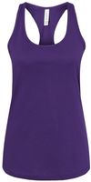 An image of a Custom Bella and Canvas Ladies Jersey Racerback Tank in Team Purple!