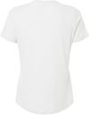 Am image of a Custom Bella and Canvas Ladies Relaxed Fit Heather CVC T Shirt in Solid White Blend!
