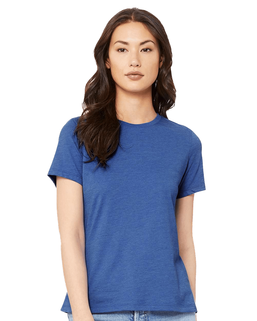 Bella and Canvas Ladies Relaxed Fit Heather CVC T Shirt