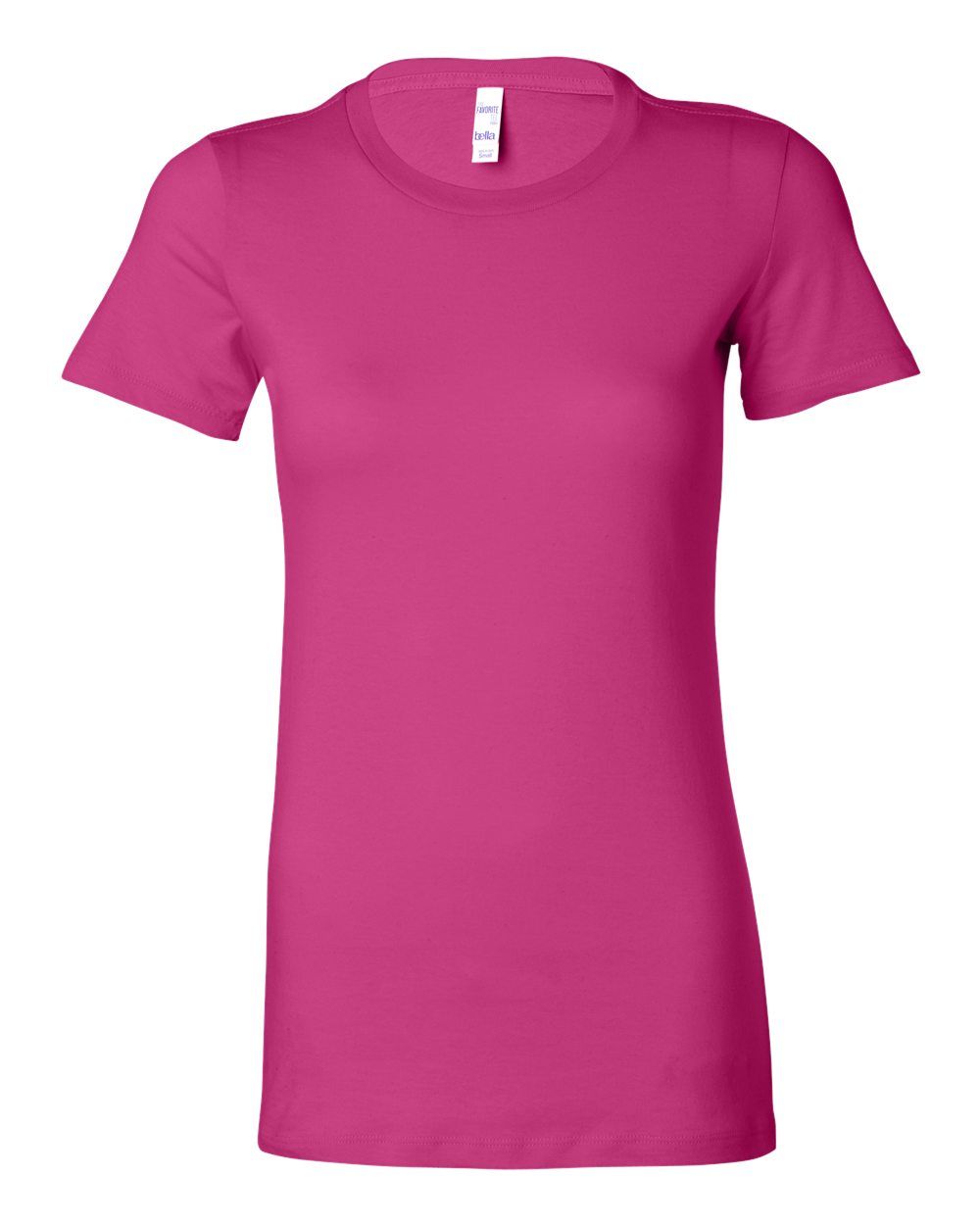 Bella and Canvas Ladies Slim Fit T Shirt in Berry