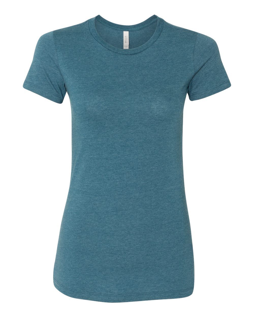 Bella and Canvas Ladies Slim Fit T Shirt in Heather Deep Teal