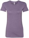 Am image of a Custom Bella and Canvas Ladies Slim Fit T Shirt in Heather Purple!