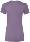 Am image of a Custom Bella and Canvas Ladies Slim Fit T Shirt in Heather Purple!