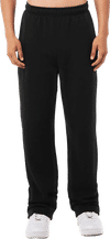 Am image of a Custom Bella and Canvas Sponge Fleece Straight Leg Sweatpants in Black!