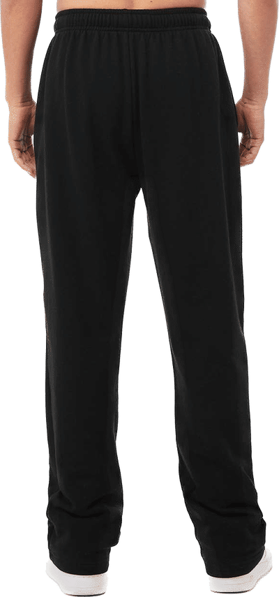 Am image of a Custom Bella and Canvas Sponge Fleece Straight Leg Sweatpants in Black!