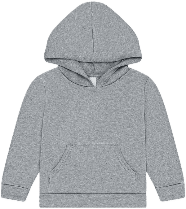An image of a Custom Bella and Canvas Toddler Sponge Fleece Pullover Hoodie in Athletic Heather!