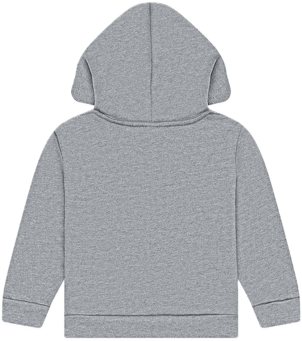 An image of a Custom Bella and Canvas Toddler Sponge Fleece Pullover Hoodie in Athletic Heather!