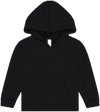 An image of a Custom Bella and Canvas Toddler Sponge Fleece Pullover Hoodie in Black!