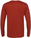 Am image of a Custom Bella and Canvas Triblend Long Sleeve T Shirt in Brick Triblend!
