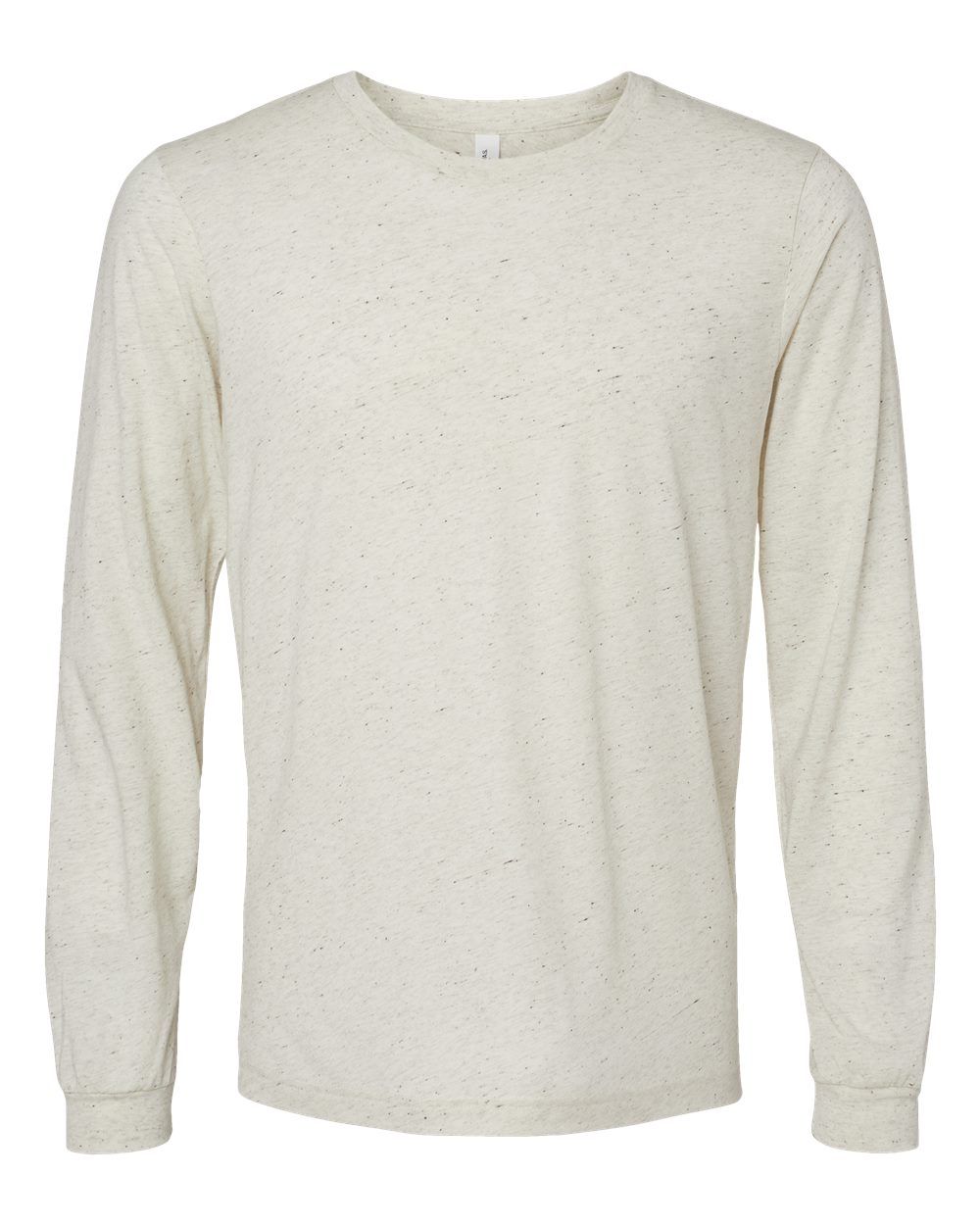Bella and Canvas Triblend Long Sleeve T Shirt in Oatmeal Triblend