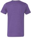 Am image of a Custom Bella and Canvas Unisex CVC Jersey Tee in Heather Team Purple!