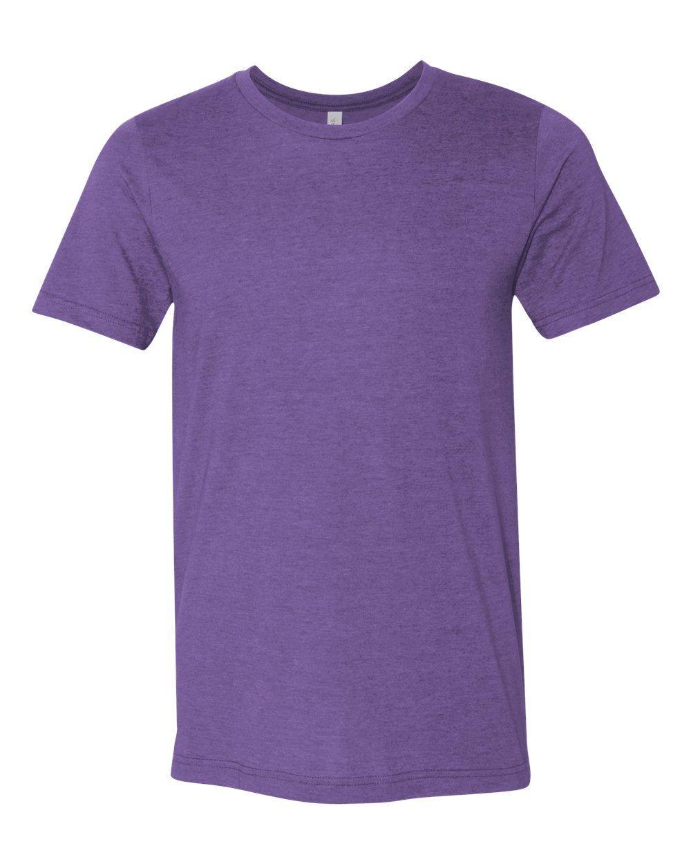 Bella and Canvas Unisex CVC Jersey Tee in Heather Team Purple