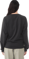 Am image of a Custom Bella and Canvas Unisex Heavyweight Long Sleeve T Shirt in Dark Grey!