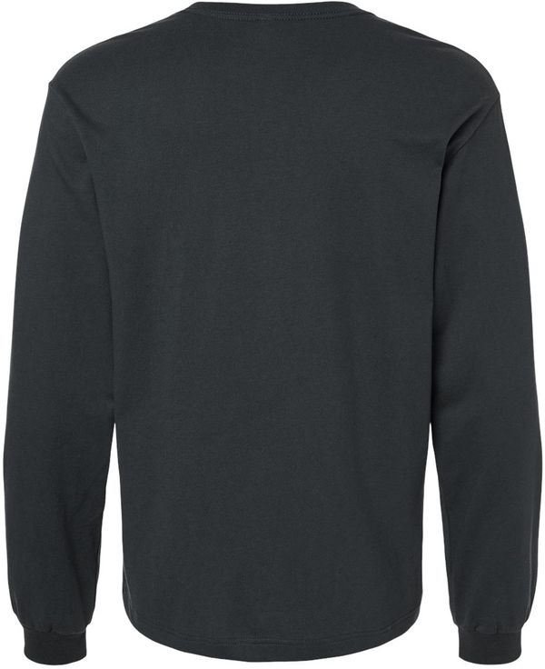 An image of a Custom Bella and Canvas Unisex Heavyweight Long Sleeve T Shirt in Dark Grey!