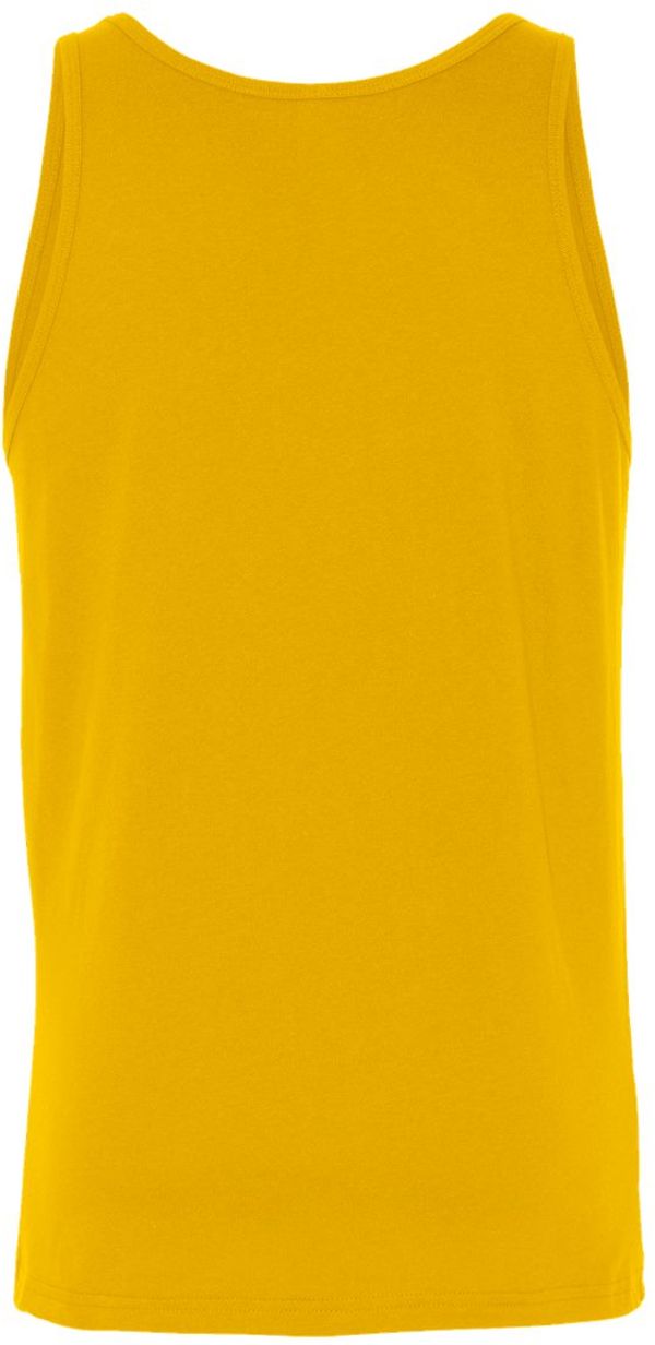 An image of a Custom Bella and Canvas Unisex Jersey Tank in Gold!