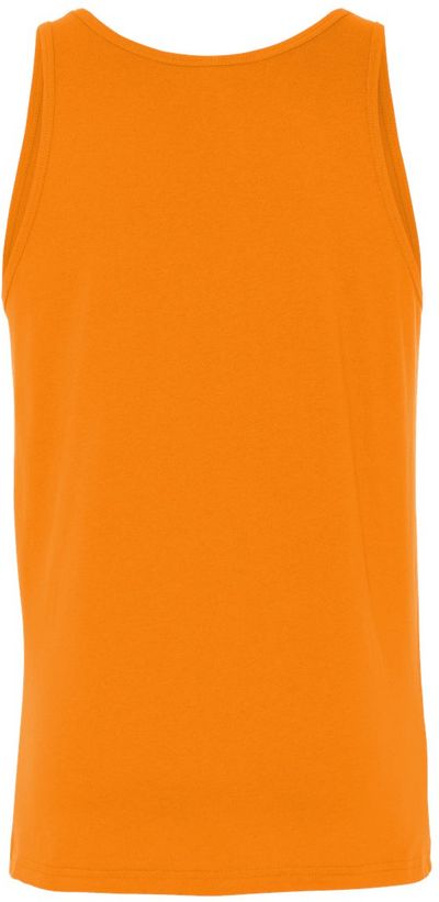 Am image of a Custom Bella and Canvas Unisex Jersey Tank in Orange!