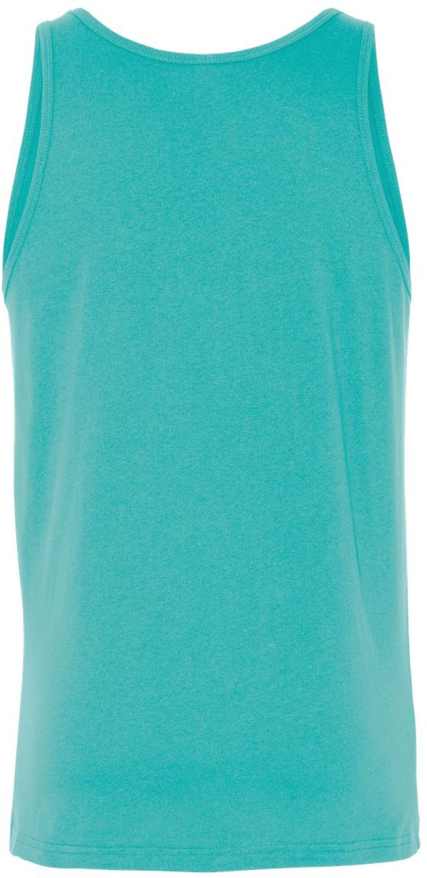 Am image of a Custom Bella and Canvas Unisex Jersey Tank in Teal!