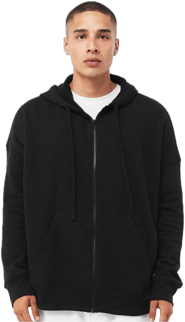 An image of a Custom BELLA and CANVAS Unisex Sponge Fleece DTM Full Zip Hoodie!