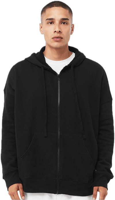 An image of a Custom BELLA and CANVAS Unisex Sponge Fleece DTM Full Zip Hoodie!