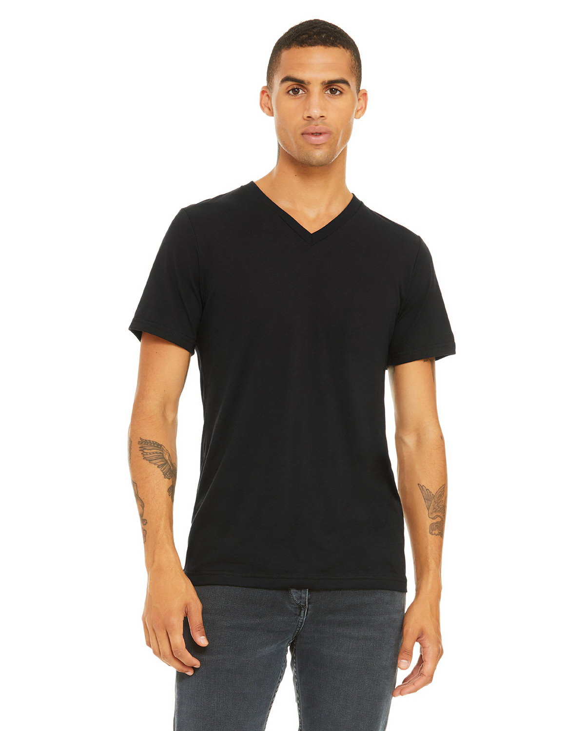 Bella and Canvas Unisex Triblend V Neck T Shirt