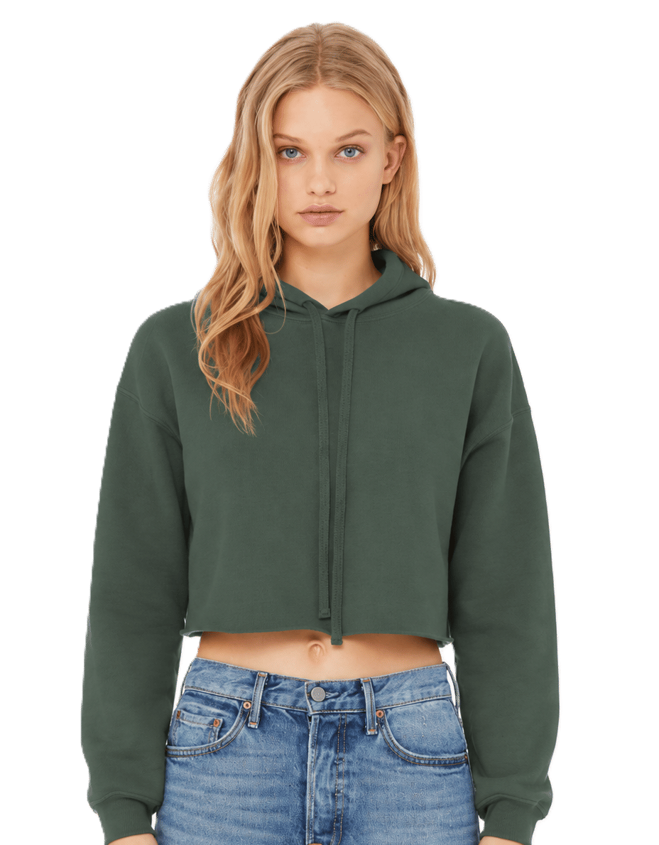 Bella and Canvas Women's Cropped Fleece Hoodie