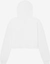 An image of a Custom Bella and Canvas Women's Cropped Fleece Hoodie in White!