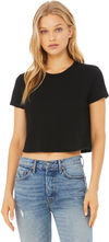 An image of a Custom Bella and Canvas Women's Flowy Cropped Tee!