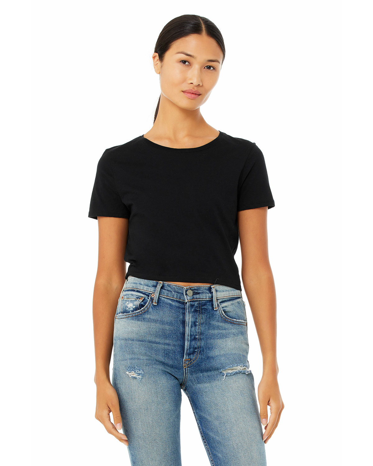 Bella and Canvas Womens Crop Tee