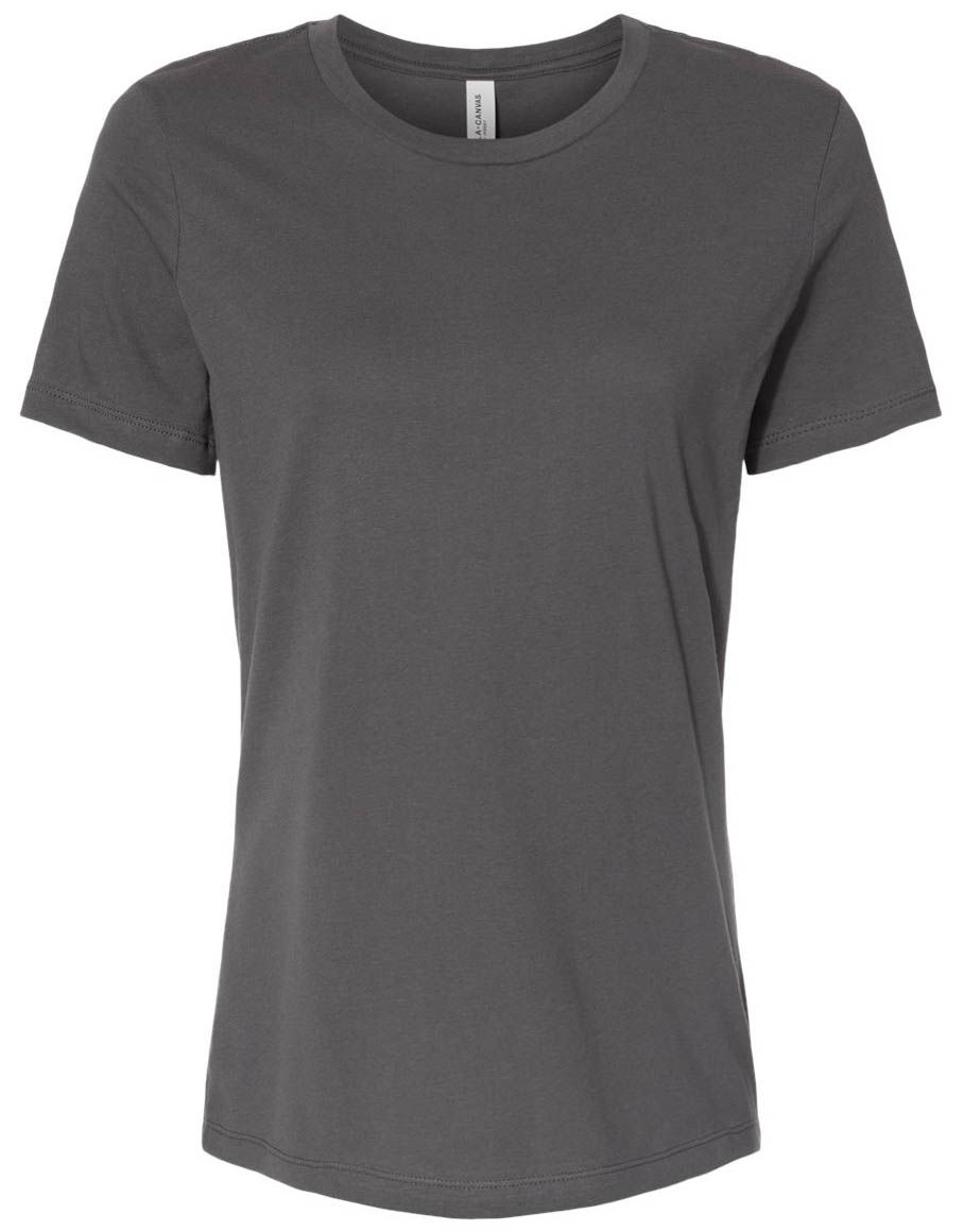 Bella and Canvas Womens Relaxed Jersey Tee in Asphalt