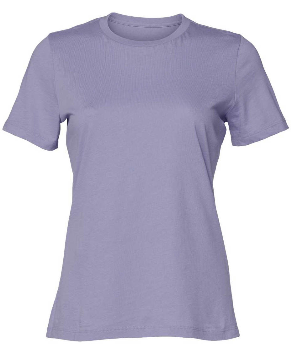 Bella and Canvas Womens Relaxed Jersey Tee in Dark Lavender