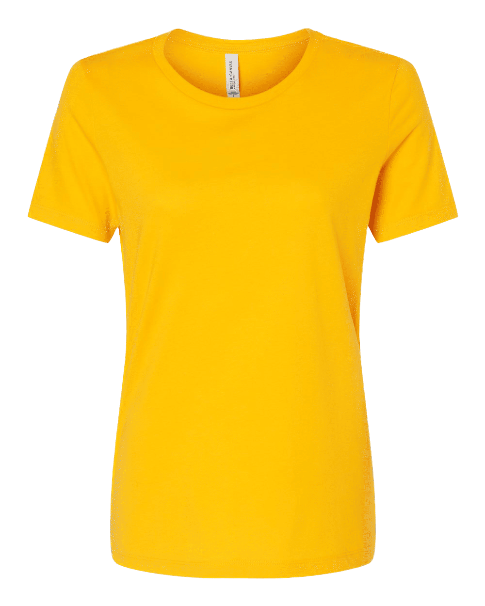 Bella and Canvas Womens Relaxed Jersey Tee in Gold